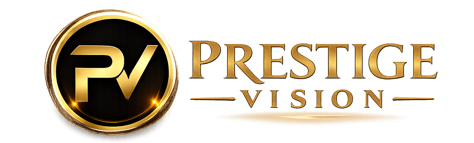 Prestige Vision PV gold logo